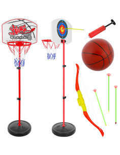 Speluppsättning för basket och skjutbana
